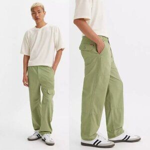 Levi's Patch Pocket Cargo Trousers Size XXL Aloe Ns Rpstp Green